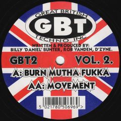 Billy 'Daniel' Bunter, Rob Vanden, D'Zyne - Billy 'Daniel' Bunter, Rob Vanden, D'Zyne - Vol. 2. - Great British Techno Inc (GBT)