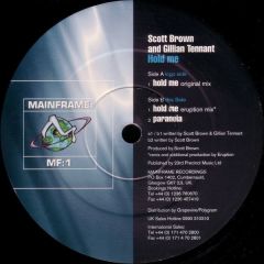Scott Brown And Gillian Tennant - Scott Brown And Gillian Tennant - Hold Me - Mainframe Recordings