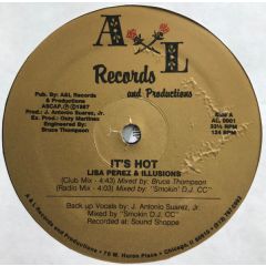  Lisa Perez & Illusions -  Lisa Perez & Illusions - It's Hot - A&L Records And Productions