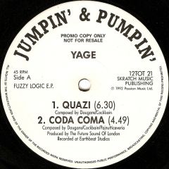 Yage - Yage - Fuzzy Logic E.P. - Jumpin & Pumpin