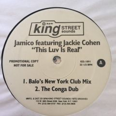 Jamico Feat Jackie Cohen - Jamico Feat Jackie Cohen - This Luv Is Real - King Street