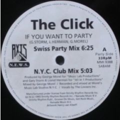 The Click - The Click - If You Want To Party - Music Man Records