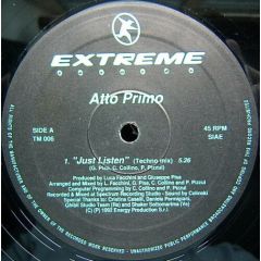 Atto Primo - Atto Primo - Just Listen - Extreme Records