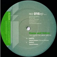 Domu & Volcov - Domu & Volcov - The Last Of The Great Apes EP - Residual 16