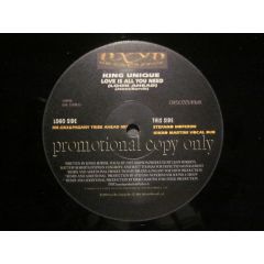 King Unique - King Unique - Love Is All You Need (Remixes) - Oxyd Records