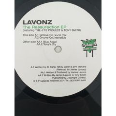 Lavonz - Lavonz - The Ressurection EP - Uplands 1