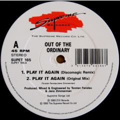 Out Of The Ordinary - Out Of The Ordinary - Play It Again - Supreme