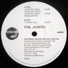 Phil Joseph - Phil Joseph - Feel The Vibes - World Music Records