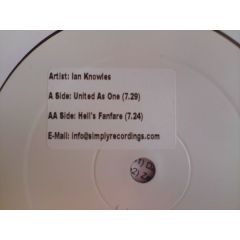 Ian Knowles - Ian Knowles - United As One - Simply Recordings