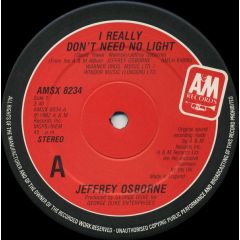 Jeffrey Osborne - Jeffrey Osborne - I Really Don't Need No Light - A&M