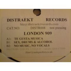 London 909 - London 909 - Sex, Drums EP - Distraekt Records