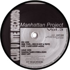 Manhattan Project - Manhattan Project - Volume 3 - Club U Nite