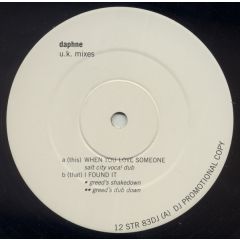 Daphne - Daphne - When You Love Someone / I Found It (UK Mixes) - Stress Records