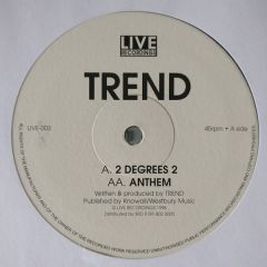Trend - Trend - 2 Degrees 2 - Live Recordings