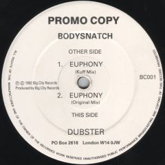 Bodysnatch - Bodysnatch - Euphony - Big City Records 1