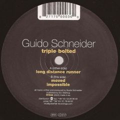 Guido Schneider - Guido Schneider - Triple Bolted - Poker Flat Recordings