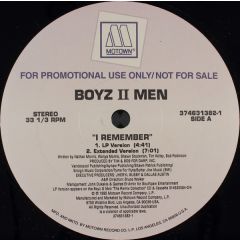 Boyz Ii Men - Boyz Ii Men - I Remember - Motown