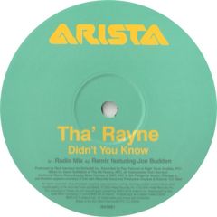 Tha' Rayne - Tha' Rayne - Didn't You Know - Arista