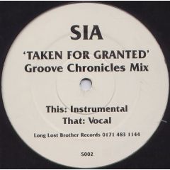 SIA - SIA - Taken For Granted - Long Lost Brother