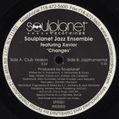 Soulplanet Jazz Ensemble Featuring Xavior - Soulplanet Jazz Ensemble Featuring Xavior - Changes - Soulplanet Recordings