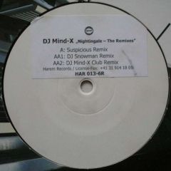 DJ Mind-X - DJ Mind-X - Nightingale - The Remixes - Harem Records