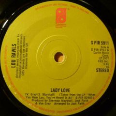 Lou Rawls - Lou Rawls - Lady Love - Philadelphia International Records