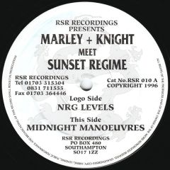 Marley & Knight Meet Sunset Regime - Marley & Knight Meet Sunset Regime - Midnight Manoeuvres - Rsr Recordings