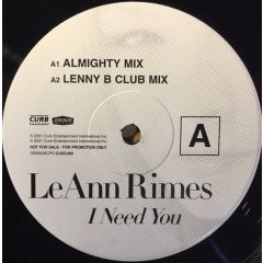 Leann Rimes - Leann Rimes - I Need You - 	Curb Records