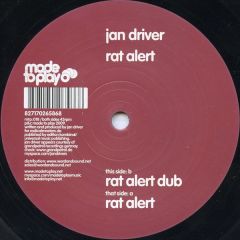 Jan Driver - Jan Driver - Rat Alert - Made To Play