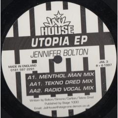 Jennifer Bolton - Jennifer Bolton - Utopia EP - Jail House