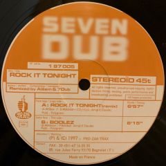 Seven Dub - Seven Dub - Rock It Tonight - Pro-Zak Trax