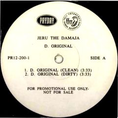 Jeru The Damaja - Jeru The Damaja - D. Original - Payday