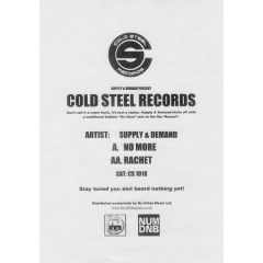 Supply & Demand - Supply & Demand - No More - Cold Steel