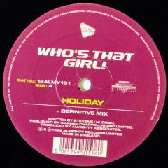 Who's That Girl! - Who's That Girl! - Holiday - Almighty