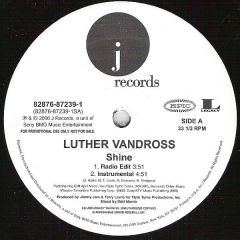Luther Vandross - Luther Vandross - Shine - J Records