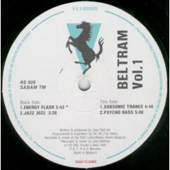 Joey Beltram - Joey Beltram - Volume 1 (Energy Flash) - R&S