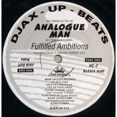 Analogue Man - Analogue Man - Fulfilled Ambitions - Djax