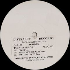 Tony Estrada - Tony Estrada - Close - Distraek Records