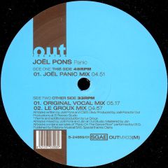 Joel Pons - Joel Pons - Panic - Out Records