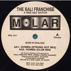 the Bali Franchise - the Bali Franchise - A Red Hot Dutch - Molar Records