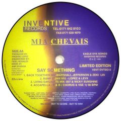 Mia Chevais - Mia Chevais - Say Something - Inventive Records