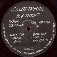 S.B. Project - S.B. Project - The Message EP - Cosmic Records