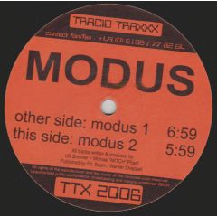 Modus - Modus - Modus - Tracid Traxx