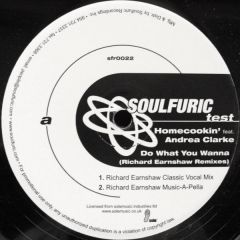 Homecookin' Feat. Andrea Clarke - Homecookin' Feat. Andrea Clarke - Do What You Wanna (Richard Earnshaw Remixes) - Soulfuric Recordings