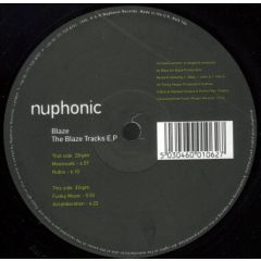 Blaze - Blaze - The Blaze Tracks EP - Nuphonic