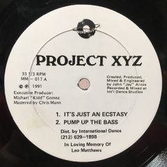 Project Xyz - Project Xyz - It's Just An Ecs*asy - More Music