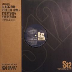 Black Box - Black Box - Ride On Time / Everybody Everybody - S12