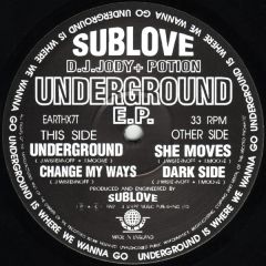 Sublove - Sublove - Underground EP - Earth