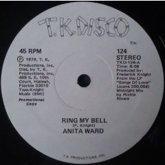 Anita Ward - Anita Ward - Ring My Bell - Tk Disco