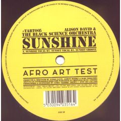 Alison David & The Black Science Orchestra - Alison David & The Black Science Orchestra - Sunshine - Afro Art